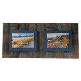 Kiln Double Whisky Barrel Frame (2 x 4” x 6” picture sizes)
