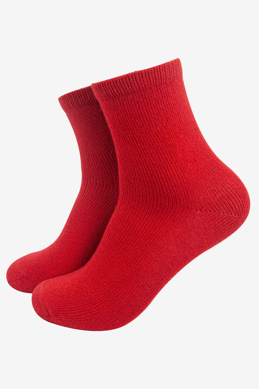 Ladies Red Cashmere Socks