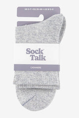 Ladies Light Grey Cashmere Socks