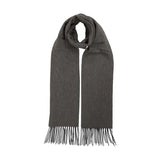 Double Face Cashmere Scarf - Silver