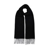 Double Face Cashmere Scarf - Charcoal