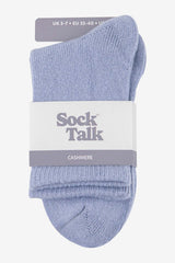 Ladies Denim Blue Cashmere Socks