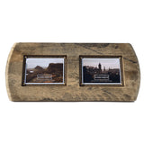 Head Double Whisky Barrel Frame (2 x 4” x 6” picture size)