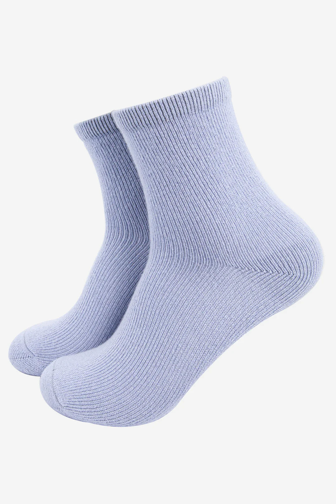 Ladies Denim Blue Cashmere Socks