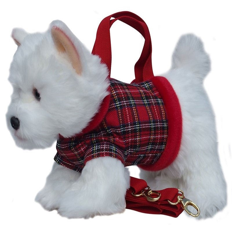 Westie Handbag with Handles & Detachable Strap