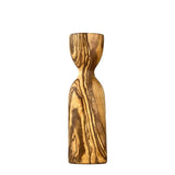 Olive Wood Large Candlestick