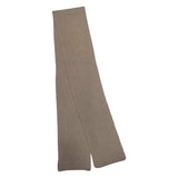 100% Cashmere Skinny Rib Scarf - Pebble