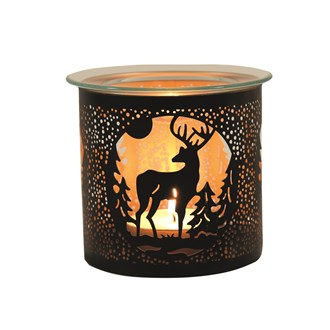 Stag in Moonlight Black 3 in 1 Wax Melter 10.5cm High