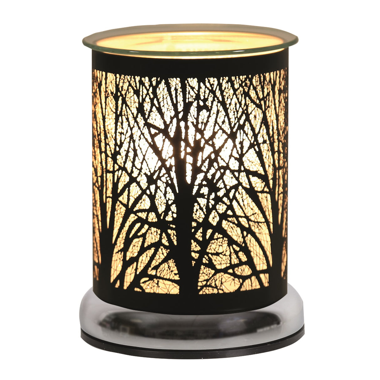 Forest Black Touch Electric Wax Melter 17cm High