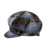 Ladies Newsboy Cap - Blue Coco Tweed