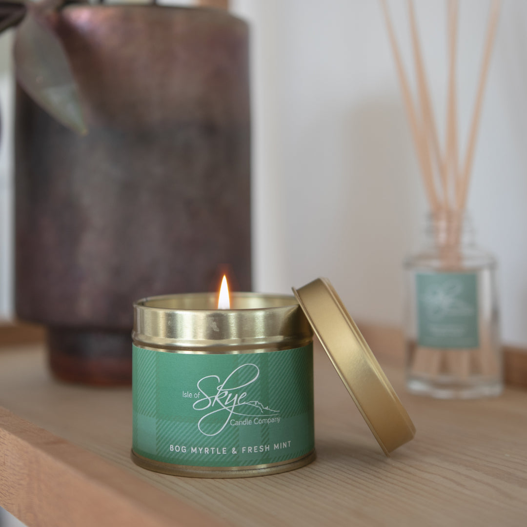 Bog Myrtle & Fresh Mint Travel Container Candle (40hr)