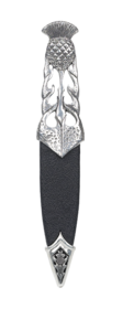 Ryan Polished Pewter Thistle Handle Sgian Dubh