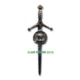 Pewter Clan Crest Kilt Pin - Choose Your Clan A-M