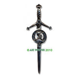 Pewter Clan Crest Kilt Pin - Choose Your Clan A-M