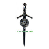 Pewter Clan Crest Kilt Pin - Choose Your Clan A-M