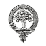 Pewter Clan Crest Hat Badge - Choose your clan A-M