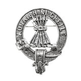 Pewter Clan Crest Hat Badge - Choose your clan A-M