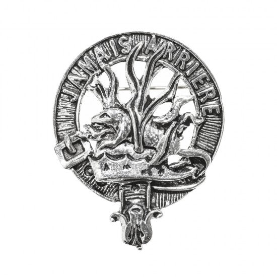 Pewter Clan Crest Hat Badge - Choose your clan A-M