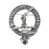 Pewter Clan Crest Hat Badge - Choose your clan A-M