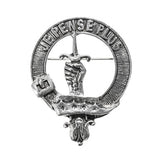 Pewter Clan Crest Hat Badge - Choose your clan A-M