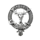 Pewter Clan Crest Hat Badge - Choose your clan A-M