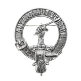 Pewter Clan Crest Hat Badge - Choose your clan A-M