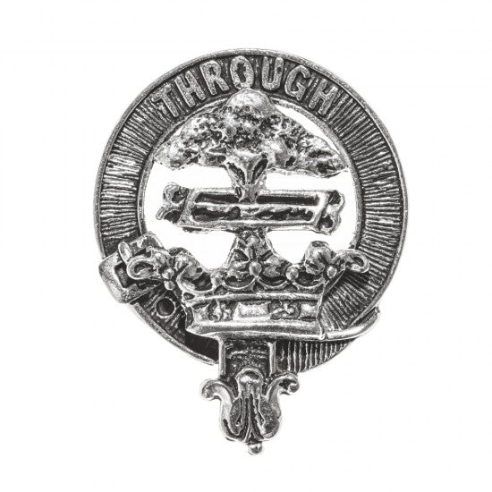 Pewter Clan Crest Hat Badge - Choose your clan A-M