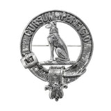 Pewter Clan Crest Hat Badge - Choose your clan A-M