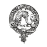 Pewter Clan Crest Hat Badge - Choose your clan A-M