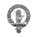 Pewter Clan Crest Hat Badge - Choose your clan A-M