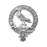 Pewter Clan Crest Hat Badge - Choose your clan A-M