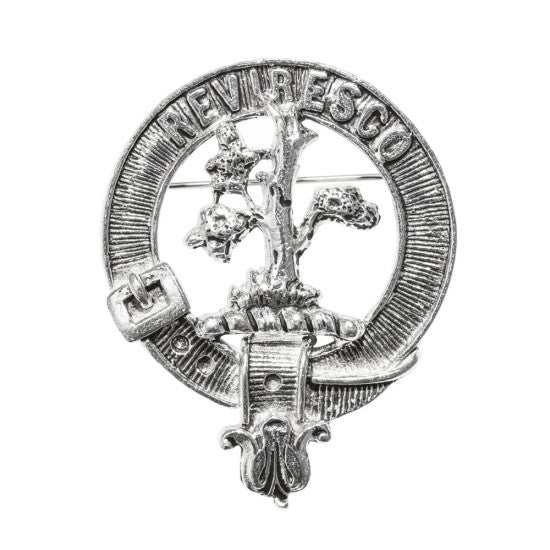 Pewter Clan Crest Hat Badge - Choose your clan A-M