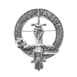 Pewter Clan Crest Hat Badge - Choose your clan A-M