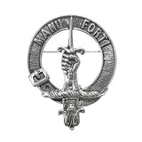 Pewter Clan Crest Hat Badge - Choose your clan A-M