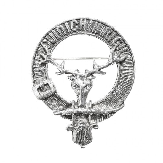 Pewter Clan Crest Hat Badge - Choose your clan A-M