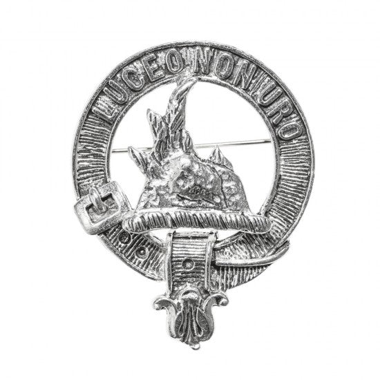 Pewter Clan Crest Hat Badge - Choose your clan A-M