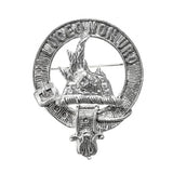 Pewter Clan Crest Hat Badge - Choose your clan A-M