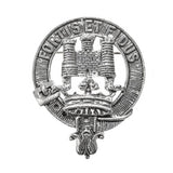 Pewter Clan Crest Hat Badge - Choose your clan A-M