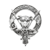 Pewter Clan Crest Hat Badge - Choose your clan A-M