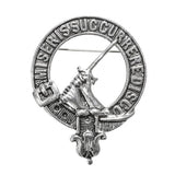 Pewter Clan Crest Hat Badge - Choose your clan A-M