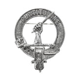 Pewter Clan Crest Hat Badge - Choose your clan A-M