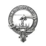 Pewter Clan Crest Hat Badge - Choose your clan A-M