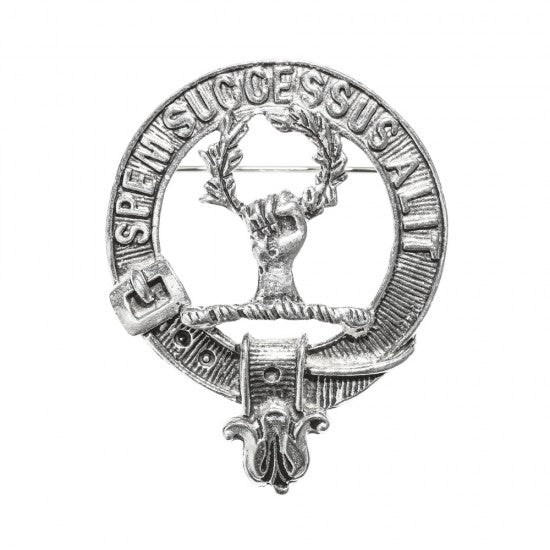 Pewter Clan Crest Hat Badge - Choose your clan N-Z