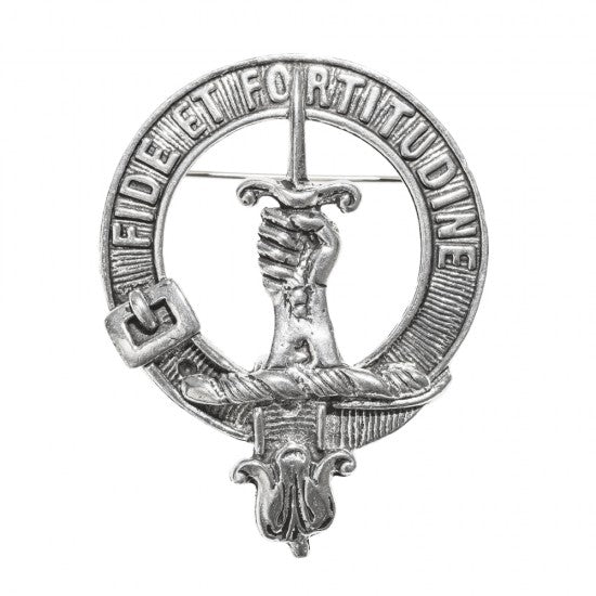 Pewter Clan Crest Hat Badge - Choose your clan N-Z