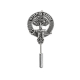 Pewter Clan Crest Lapel / Tie Pin - Choose your clan