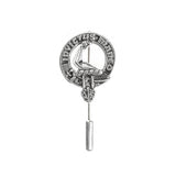 Pewter Clan Crest Lapel / Tie Pin - Choose your clan