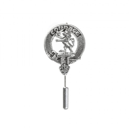 Pewter Clan Crest Lapel / Tie Pin - Choose your clan