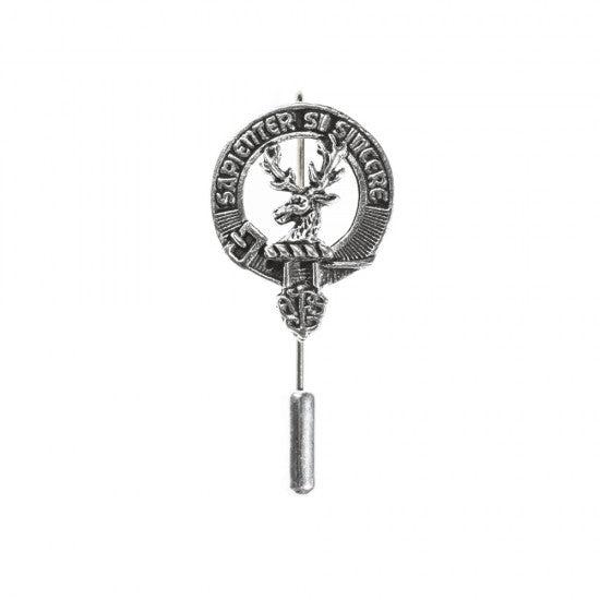 Pewter Clan Crest Lapel / Tie Pin - Choose your clan