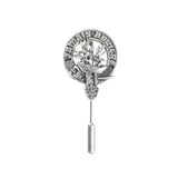 Pewter Clan Crest Lapel / Tie Pin - Choose your clan