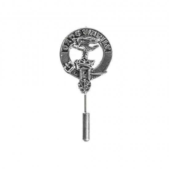 Pewter Clan Crest Lapel / Tie Pin - Choose your clan